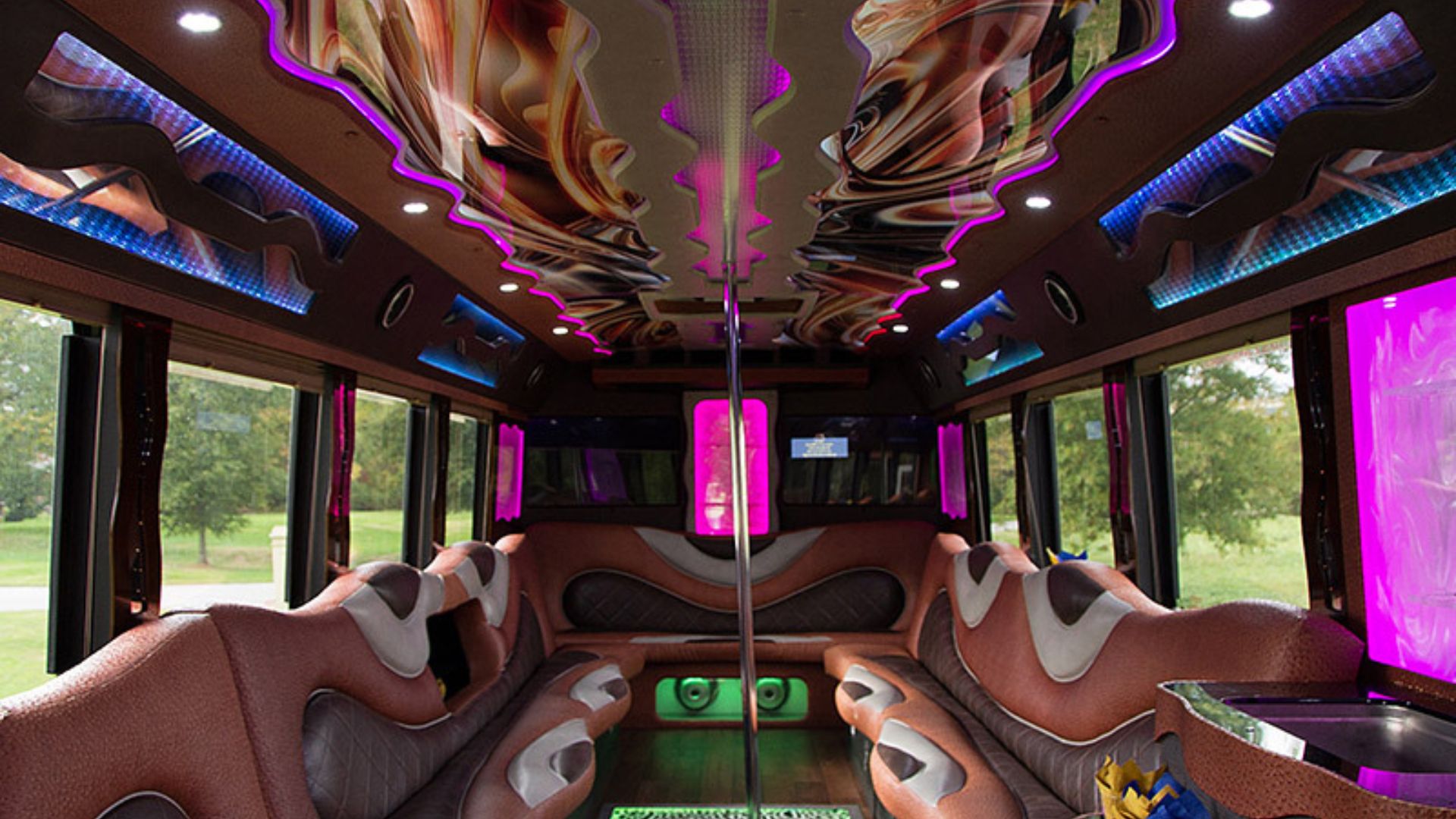 35 seats bus for wedding, prom, birthday parties in NY, NJ and PA